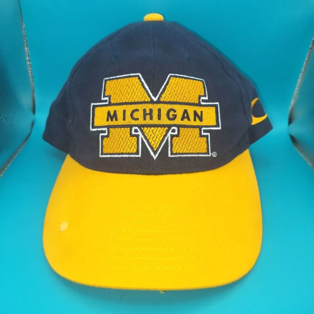 Michigan Hat Cayman Snapback Men's One Size Fits All Navy Yellow